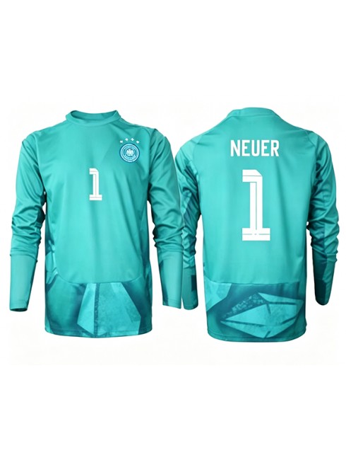 Tyskland Manuel Neuer #1 Målvakt Replika Hemmakläder VM 2026 Långärmad Tyskland Manuel Neuer #1 Målvakt Replika Hemmakläder VM 2026 Långärmad